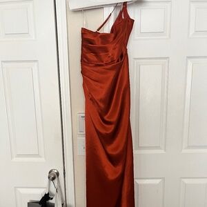 Sienna orange bridesmaid dress